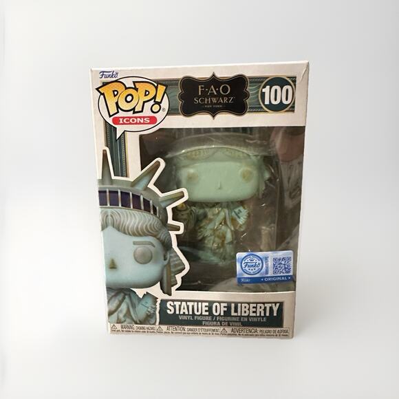 Funko Pop Icons Statue of Liberty #100 (F.A.O. Schwarz Exclusive) NEW YORK NYC - Picture 1 of 5
